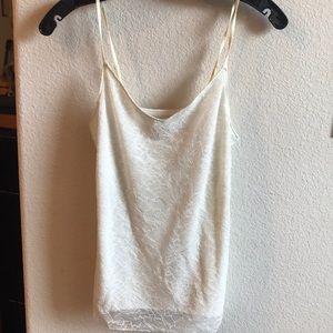 Ivory lace camisole